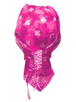 Bandana Cap Old School pink weiß