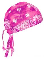 Bandana Cap Old School pink weiß