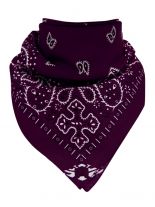 Bandana Old School bordeaux