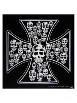 Bandana Eisernes Kreuz Totenköpfe schwarz