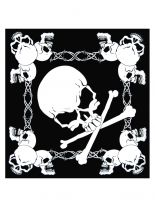 Bandana Totenköpfe mit Stacheldraht