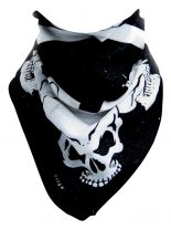 Bandana Totenköpfe mit Stacheldraht