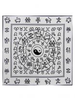 Bandana Yin Yang weiß
