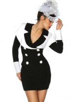 Rockabilly Vintage Marine-Kleid