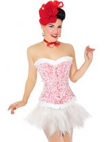 kurzer Petticoat Rockabilly Tüllrock weiß