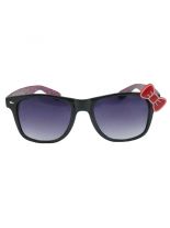 Sonnenbrille 50er Rockabilly Style pink mit Schleife