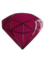 Gürtelschnalle Diamant rosa