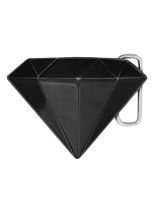 Gürtelschnalle Diamant schwarz
