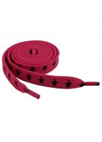 Schnürsenkel Sterne pink schmal