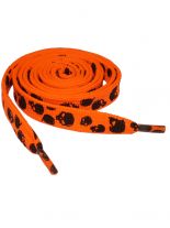Schnürsenkel Skull orange schmal