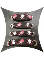 Schnürsenkel Skull and Guitar schmal