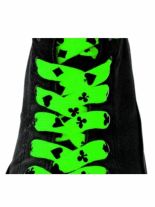 Schnürsenkel Kartenspiel neon grün schmal