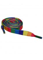 Schnürsenkel Regenbogen schmal