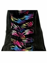Schnürsenkel Zebra bunt schmal