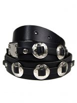 Ledergürtel mit Conchos