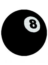 Aufnäher Billiardkugel 8