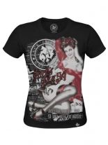Girl Shirt Jack`s Inn 54 Rock`n Roll schwarz