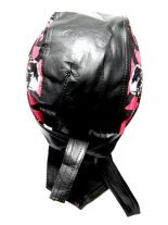 Bandana Cap Kunstleder schwarz Death Rider