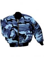 Piloten Jacke skyblue