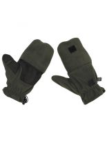 Fleece Faust Finger Handschuhe oliv