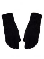 Handschuhe schwarz uni