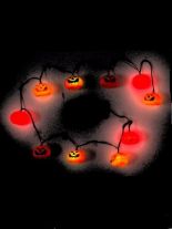 Halloween Lichterkette Kürbisse