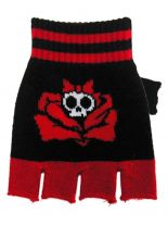 Fingerlose Handschuhe Skull Lady