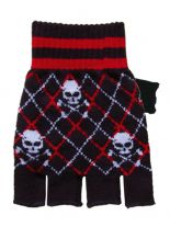Fingerlose Handschuhe Skulls
