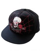 Cap Totenkopf mit Rose
