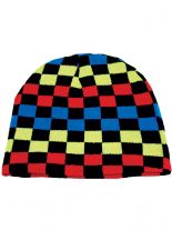 Beanie Schachbrettmuster bunt