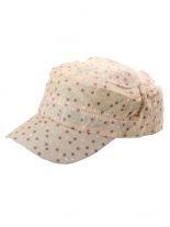 Sommercap creme mit Punkte