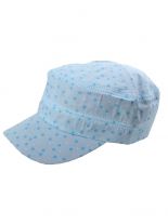 Sommercap blau mit Punkte