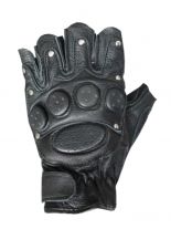 Biker Lederhandschuhe fingerlos