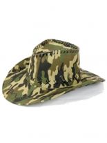 Cowboyhut Camouflage grün beige