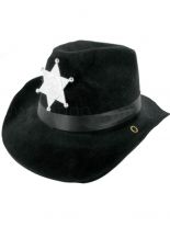 Cowboyhut mit Sheriff Stern