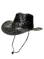 Cowboyhut Kunstleder dunkelbraun