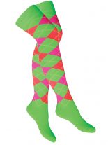 Overknees Quadrate grün