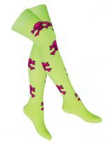 Overknees gelb Skulls