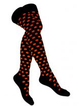Overknees Punkte orange