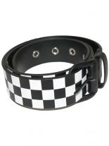 Gürtel Quadrate schwarz weiß