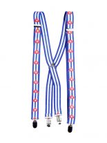 Hosenträger blau weiße Streifen