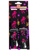 Hosenträger Skelett pink