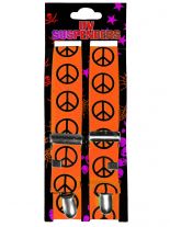 Hosenträger Peace schwarz orange
