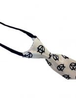Krawatte Anarchy weiß