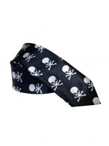 Krawatte Skulls schwarz