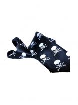 Krawatte Skulls schwarz
