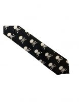 Krawatte Skulls schwarz