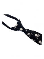 Krawatte Skulls schwarz