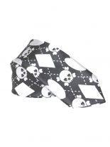Krawatte Herz Pik Skull