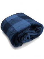 Buffalo Decke gewebt blau